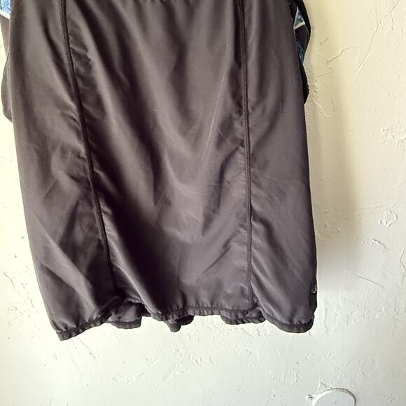 Prana Tank Top Womens Small Black Racerback Blue Print Shelf Bra‎ Yoga Athletic - Picture 3 of 9